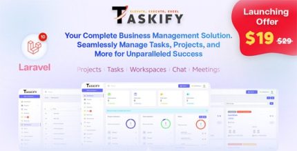 Taskify - Project Management - Task Management Productivity Tool