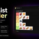 Tier List Builder - Drag Drop Ranking App | React, TypeScript