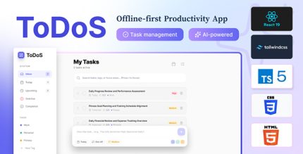 ToDoS (Local) - React 19 Task Manager with AI Breakdown Insights