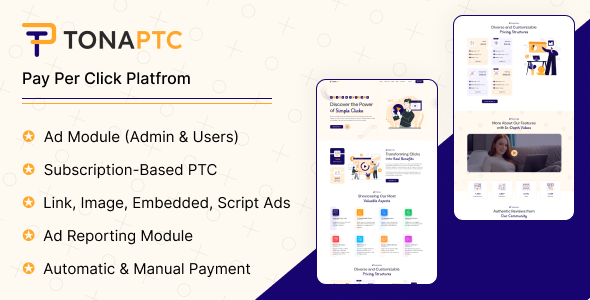 TonaPTC - Subscription Based Pay Per Click Platform TonaPTC - Subscription Based Pay Per Click Platform