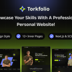 Torkfolio – Creative Portfolio Resume Next.js Template | Digital CV Builder