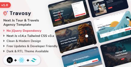 Travosy - React Next Js Tour Travels Agency Template
