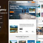 Trivana – Travel Agency Tour Booking Elementor Template Kit