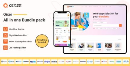 Universal Addon Bundle for Qixer - Service Marketplace and Service Finder