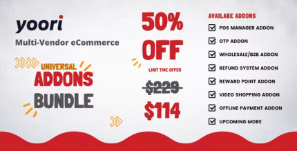 Universal Addon Bundle for YOORI eCommerce