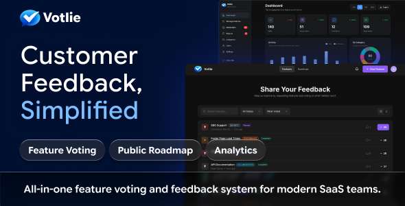 Votlie – Product Feedback Roadmap Tool Votlie – Product Feedback Roadmap Tool
