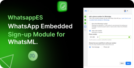 WhatsappES - WhatsApp Embedded Sign-up Sign-in Module For WhatsML