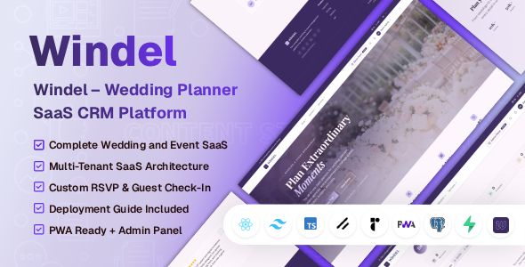 Windel – Wedding Planner Event Management SaaS Platform JS Script Windel – Wedding Planner Event Management SaaS Platform JS Script
