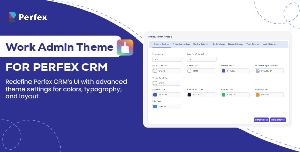 Work Admin Theme for Perfex CRM Work Admin Theme for Perfex CRM