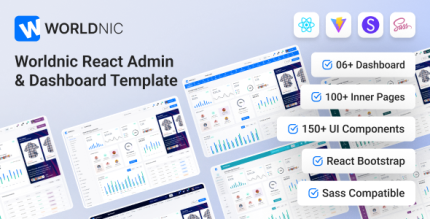 Worldnic - React Admin Dashboard Template