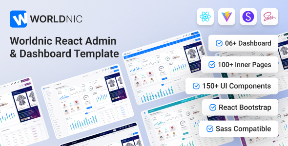 Worldnic - React Admin Dashboard Template Worldnic - React Admin Dashboard Template