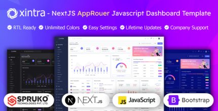 Xintra - AppRouter Javascript React Bootstrap Nextjs Admin Dashboard Template