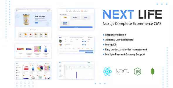NextLife - Next.js Ecommerce CMS NextLife - Next.js Ecommerce CMS