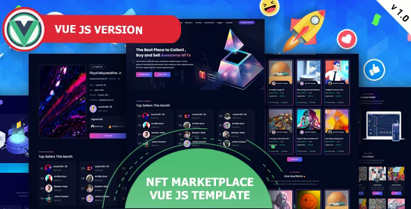 Novally - Vue JS NFT Marketplace Template Novally - Vue JS NFT Marketplace Template