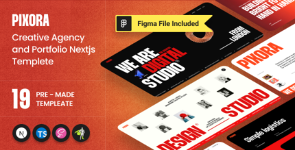 Pixora - Creative Agency Portfolio Nextjs Template