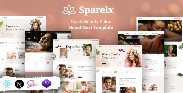 Sparelax - Spa Beauty React NextJs Template