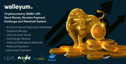Walleyum – Cryptocurrency Wallet System with Exchange 1.0.1